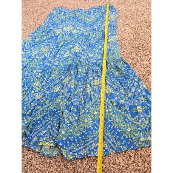 Scoop Tiered Maxi Skirt Plus Size 22 Boho Print Rayon Summer Versatile Pockets - Picture 7 of 8